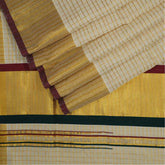 Handloom Cotton Saree With Micro Checks