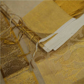 Handloom Tissue Saree With Peacock Jarkad Work