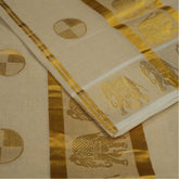 Handloom Tissue Saree With Elephant Jakard Work