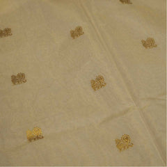Handloom Tissue Saree With Peacock Jarkad Work
