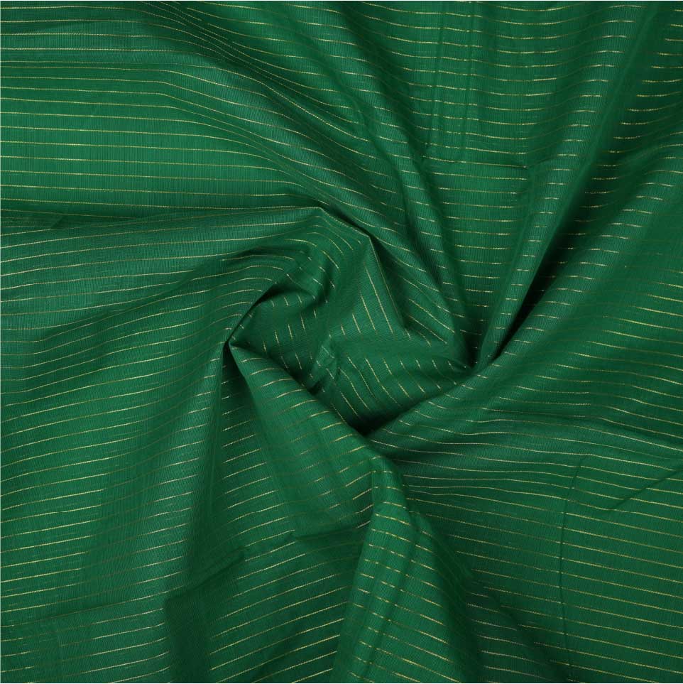 Handloom Cotton Saree | Green