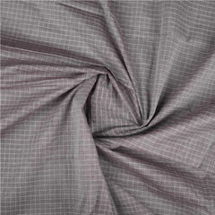 Check Cotton Saree With Golden Jerry