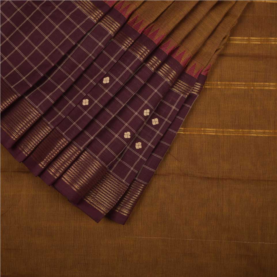 Cotton Saree with check border
