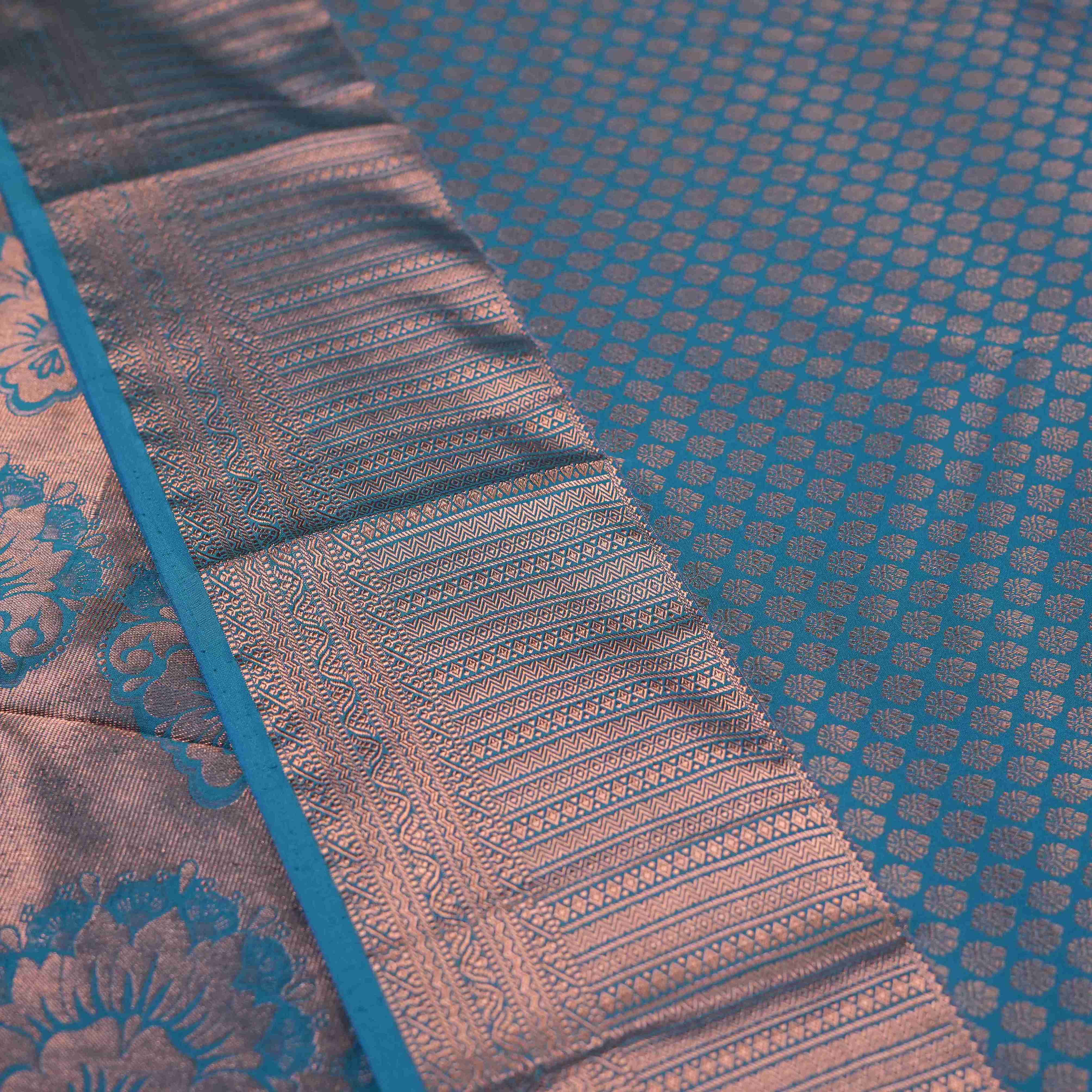 Kanjipuram Peacok Blue
